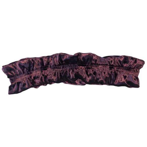 Velvet Spa Makeup Headband One Size Handmade Color Fig - Picture 1 of 6